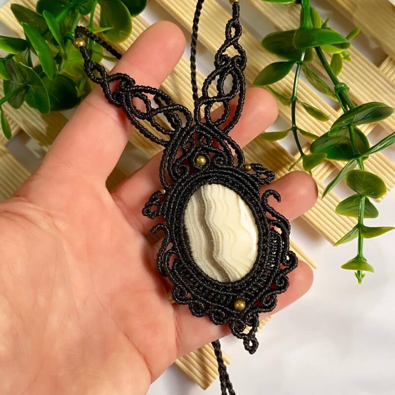 Colar com pedra Ágata