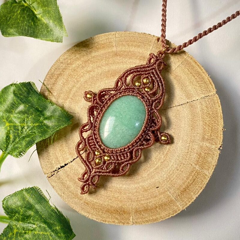 Colar pingente com Amazonita