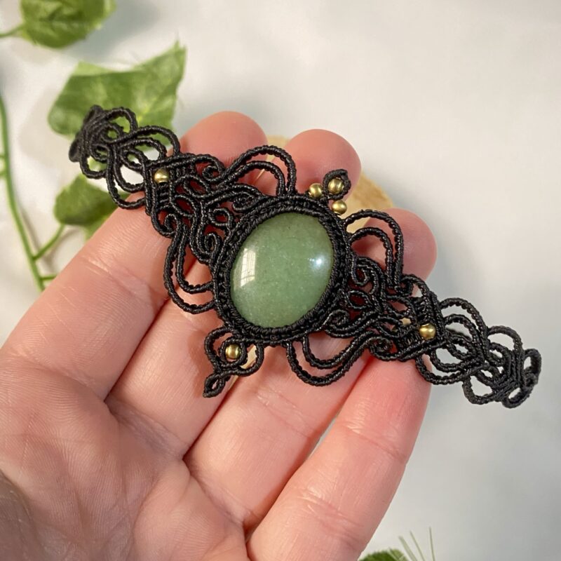 Pulseira com pedra Quartzo Verde