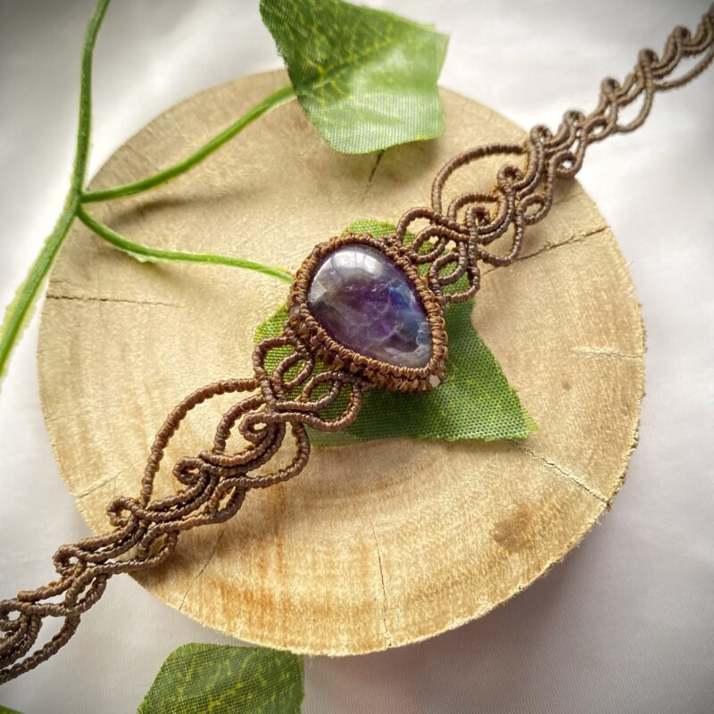 Gargantilha com Ametista delicada