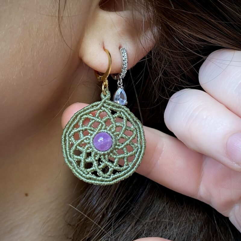 Par de brincos mandala