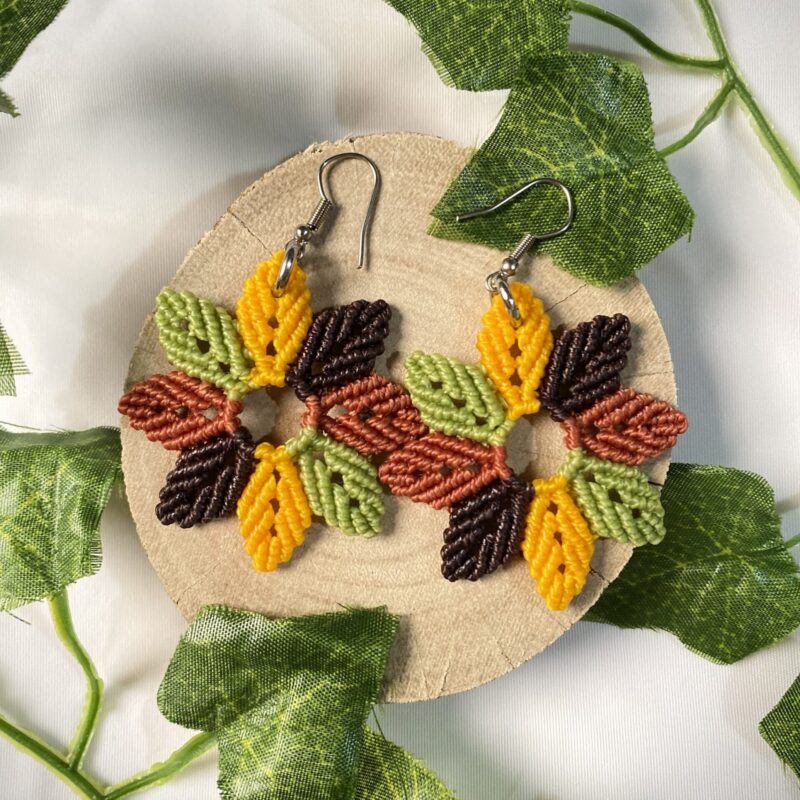Par de Brincos Folhas de Verão