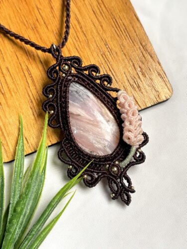 Colar Jardim encantado com Opala Rosa