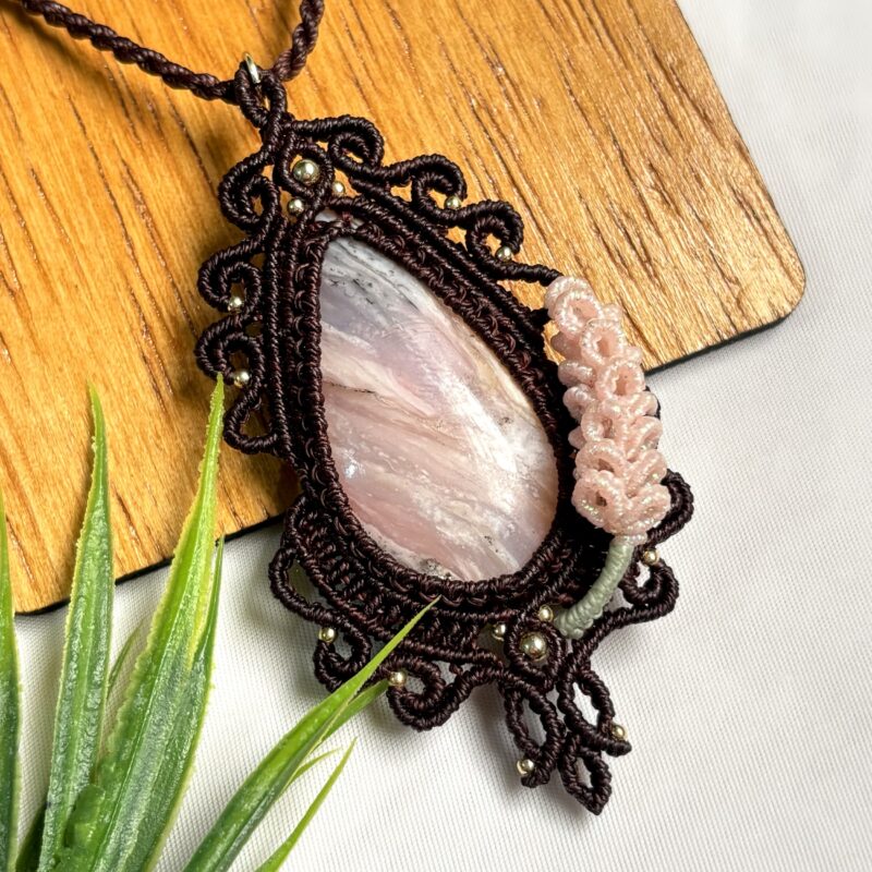 Colar Jardim encantado com Opala Rosa